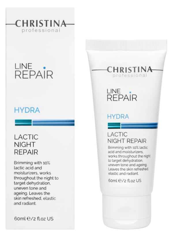 Line Repair Hydra Lactic Night Repair - Восстанавливающий ночной крем с молочной кислотой, 60 мл