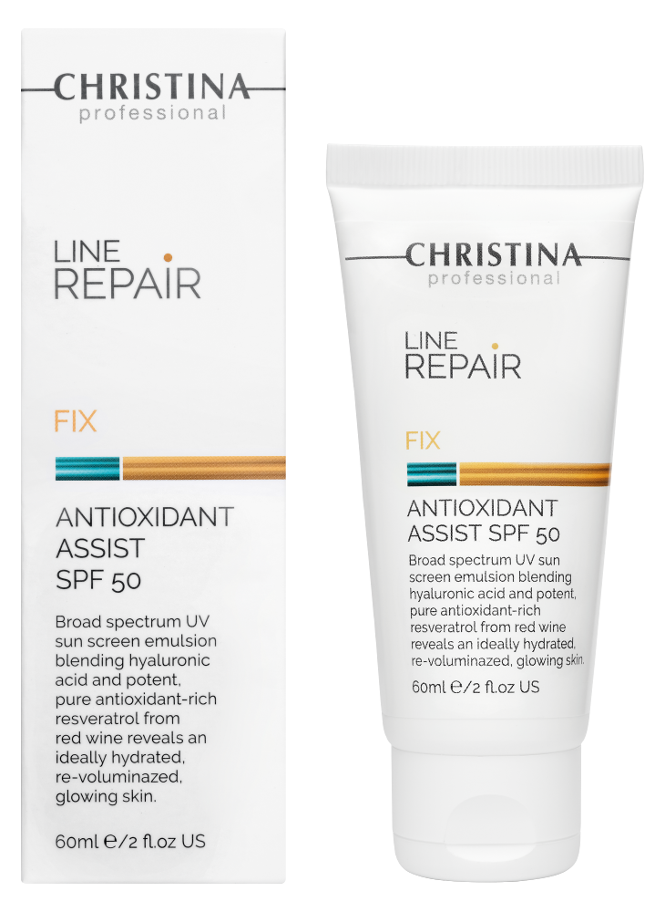 Line Repair Fix Antioxidant Assist SPF 50 - Антиоксидантный крем-флюид SPF 50, 60 мл — изображение 3