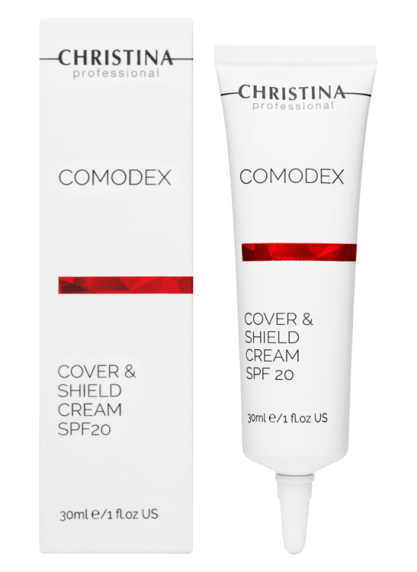 Comodex Cover & Shield Cream SPF 20 - Защитный крем с тоном SPF 20, 30 мл