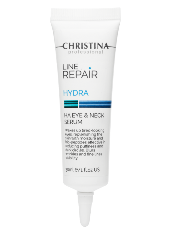 Line Repair Hydra HA Eye & Neck Serum - Сыворотка для кожи вокруг глаз и шеи с гиалуроновой кислотой, 30 мл