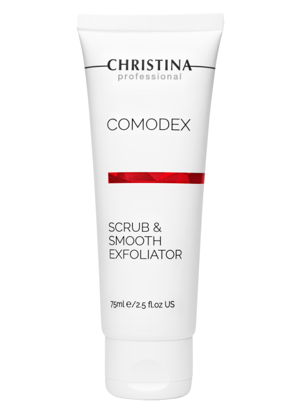 COMODEX - Scrub & Smooth Exfoliator - Скраб-эксфолиатор для лица, 75мл.